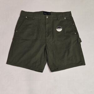 Edgar + Ash Men's Army Green Carpenter Shorts Size 34
